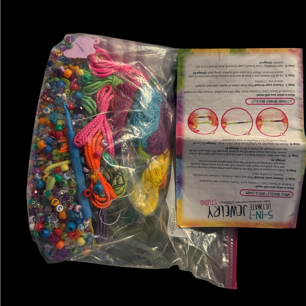 Colorful Bead and String Craft Kit